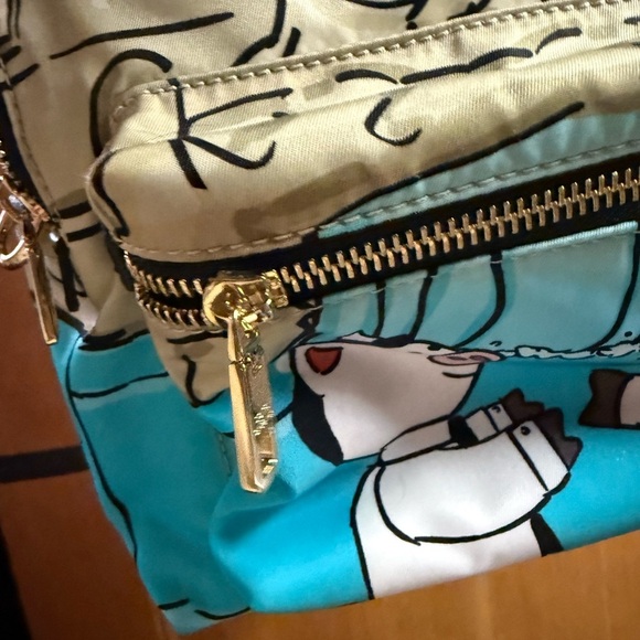 Dolce & Gabbana Year of the pig nylon Beige and Blue Cartoon Backpack main image 8